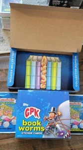 2022 TOPPS GARBAGE PAIL KIDS GPK BOOK WORMS EMPTY BOX AND WRAPPER SET OF 2  - Picture 1 of 2
