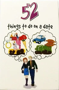 52 Things to do an a date playing cards Fun NEW - Imagen 1 de 1