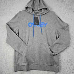 OAKLEY HOODIE Mens 2XL XXL Gray OUTDOORS Mens Pullover Sweatshirt Regular NWT - Picture 1 of 13