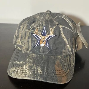 Dallas Cowboys Mossy Oak CAMO Sombrero Correa Flexible Ajustable Buena Vista Ranch - Imagen 1 de 8