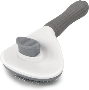 Self Cleaning Slicker Brush, Dog Cat Bunny Pet Grooming Shedding Brush - Easy to - Picture 1 of 12