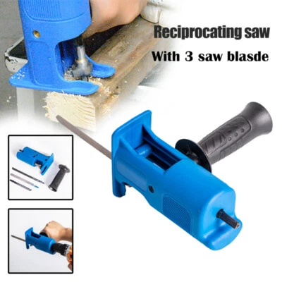 Electric Drill Reciprocating Saw Cutter Metal Cordless Cutting Tool w/Blade XL - Image 1 of 4