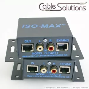 Audiophile Stereo Audio über Cat-5 Balun Set Jensen Transformers CI-RJ2R ISO-MAX - Bild 1 von 7