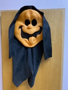Vintage Halloween Mask ~ Easter Unlimited Inc. Orange Scream Spoof Mask - Picture 1 of 8