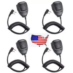 4Pcs Shoulder Speaker Microphone For Baofeng UV-5R 8W BF-888S UV-5R+ PLUS Radios - Picture 1 of 8