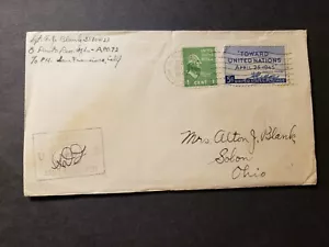APO 72 DULAG TACLOBAN, PHILIPPINES 1945 WWII Army Cover 8 PHOTO Rcn Sqdn APO 248 - Picture 1 of 2