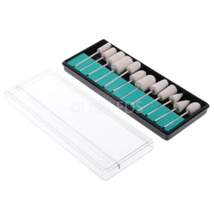 FELTRI MOLE COTONE LUCIDARE LUCIDATURA PUNTE DREMEL MINI TRAPANO 12 PZ - Foto 1 di 4