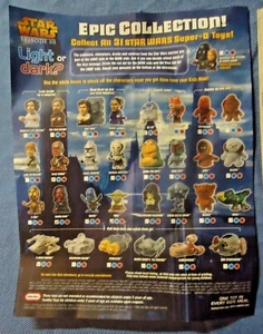 Lote 12 Juguetes Burger King BK Star Wars Episodio III R2D2 C3PO Yoda Chewbacca Watto - Imagen 1 de 8