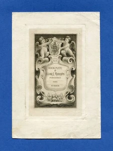 Ex Libris / Bookplate - Edgar J Marston - Intaglio Proof on Card Early 1900s - Bild 1 von 8