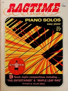 Ragtime Piano Solos Easy 9 Scott Joplin Compositions Music Book - Picture 1 of 5