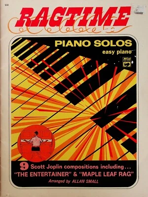 Ragtime Piano Solos Easy 9 Scott Joplin Compositions Music Book - Image 1 of 4