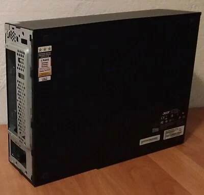 Acer Veriton X2640G Rechner Desktop PC Gehäuse L37,5 x B10 x 26,5cm Schwarz - Bild 1 von 4