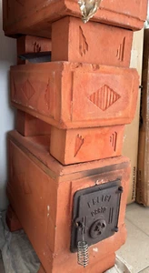 Stufa a legna in terracotta usata - Foto 1 di 4