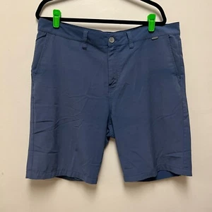Callaway Men's Golf Shorts Blue Striped Print Size EST 40 Flat Front Dark Blue - Picture 1 of 7