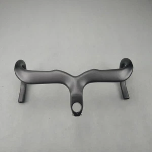 3K Carbon Fiber Road Bike Integrated Drop Bar Bicycle Aero Handlebar 400/420/440 - Picture 1 of 11