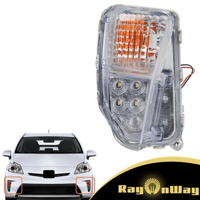 Conjunto de faros antiniebla laterales derechos para Toyota Prius 2012 2013 2014 2015 con LED DRL Foto 1 de 4