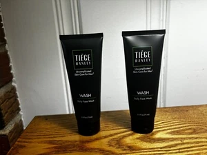 Tiege Hanley Skin Care for Men Daily FACE WASH 2.5oz / 75mL NEW-Sealed Set of 2 - Picture 1 of 4