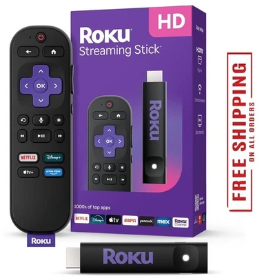Roku Streaming Stick HD 2025 — HD Streaming Device for TV with Roku Voice Remote - Image 1 of 4