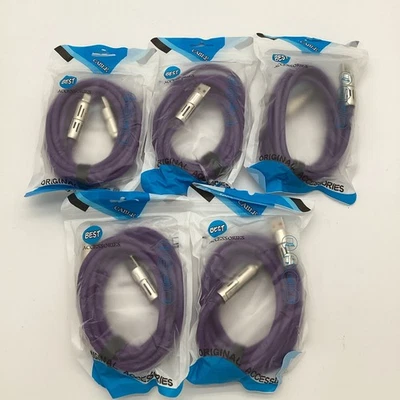 USB C 4in1 Multi USB Fast Charging Cable for iPad, Samsung 240W, Lights, 4Ft 5PK - Image 1 of 4