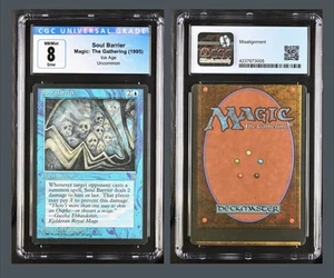 ERROR Miscut MTG Soul Barrier Ice Age CGC 8 Graded Magic The Gathering 1995 NM - Picture 1 of 5