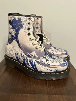 Dr. Martens Great Wave 1460 The Met Botas de Cuero con Cordones para Hombres 4/Mujeres 5 NUEVAS Foto 1 de 4