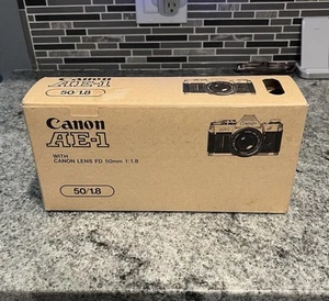 canon AE-1 35mm SLR Film camera W/50mm f/1.8 FD Lens with case. Brand New - Picture 1 of 15