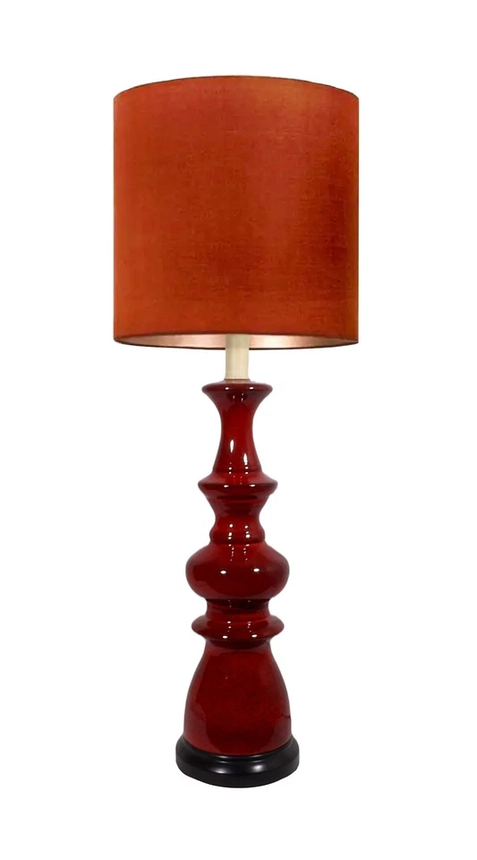 Groovy Retro Mid Century Modern German Pottery Table Lamp MCM - Image 1 of 4