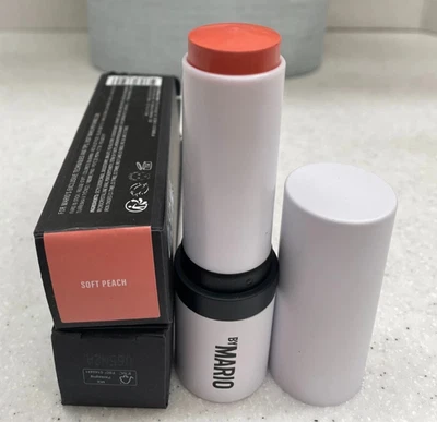 Makeup By Mario Soft Pop Blush Stick w/Brush ~ SOFT PEACH ~ 10.5g / 0.37oz ~ NIB - Image 1 of 4