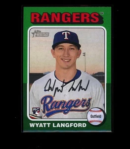 2024 Topps Heritage #581 Wyatt Langford Green Border - Picture 1 of 2