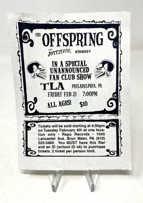 RARE Vintage 1997 OFFSPRING Fan Club Show Mailer / Flier! Ixnay on the Hombre! - Image 1 of 4