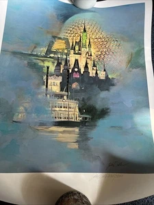 Magical Dreams Firmado/Numerado/Certificado de Autenticidad Edición Limitada. Impresión Jim Noble #2365 Disney - Imagen 1 de 8