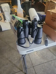 Vintage Binoculars Selsi Lightweight Amber coated Luminous 10 x 50 Field 5.3' - Picture 1 of 3