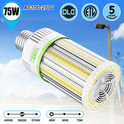 75W Led Corn Light Bulb 4500K/5000K/5700K, E39 Base Warehouse High Bay Lighting - Image 1 of 4