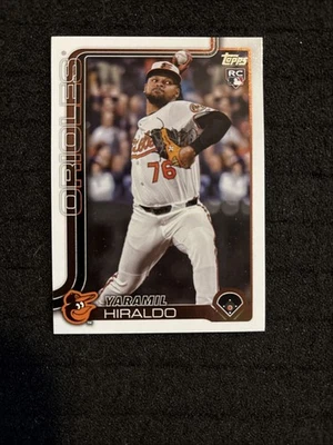 2025 Topps UPDATE Baseball US210 Yaramil Hiraldo, Baltimore Orioles RC - Image 1 of 2