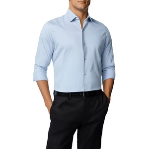 Kenneth Cole Reaction Mens White Slim Fit Button-Down Shirt 16 32/33 L BHFO 3456 - Picture 1 of 2