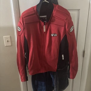 JOE ROCKET Ballistic Red Mesh Full Armor with Back Motorcycle Jacket Men's 2X - Picture 1 of 8