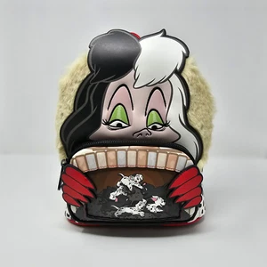 🌍📦 Loungefly Cruella De Vil 101 Dalmatiner Villains Mini Rucksack Backpack Sac - Bild 1 von 5