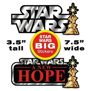 NEW! Set of 2 STAR WARS "A New Hope" Vintage Collection style BIG vinyl stickers - Picture 1 of 4