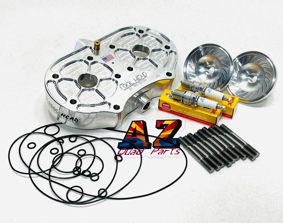 Yamaha Banshee Billet Pro Design Cool Head W/ 21cc 21 Domes O-rings Studs ORings - Image 1 of 2