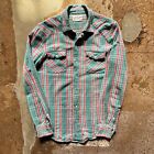 Vintage RRL Ralph Lauren Plaid Western Flannel Shirt Mens Small Double RL 90s