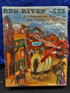 "Red River City: A 3-Dimensional Story Frieze With Punch-Out Characters"; SEALED - Imagen 1 de 4
