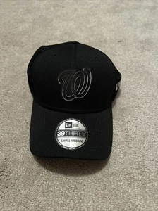 New Era MLB Washington Nationals 39Thirty Neo Flex Fit Black Fitted Hat Small/m - Picture 1 of 3