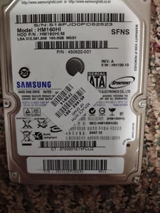 Samsung SpinPoint M5S HM160HI 160GB,Internal,5400RPM,2.5" (HHM160HI) Hard Drive - Picture 1 of 1