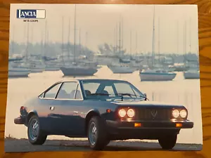 1978 Lancia Beta Coupe Original 1-page Sales Brochure Card - # L-0001 in Color - Picture 1 of 2