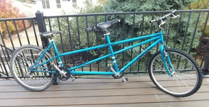 Rare Vintage 1998 UNIVEGA Tandem Road Bicycle 2 Seater Shimano Breaks New Grips - Picture 1 of 14