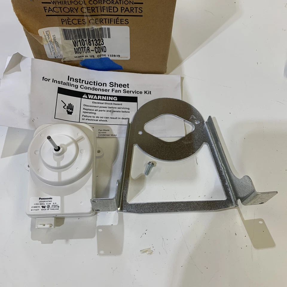 Supco SM81323 for Whirlpool W10181323 W11042567 Refrigerator Condenser Fan Motor