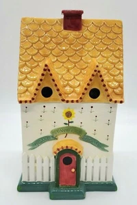 Home in the Garden Cookie Jar 1997 Vandor Pelzman Designs Tweet Home Birdhouse - Picture 1 of 11