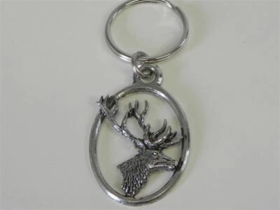 Schlüsselanhänger ROTHIRSCH KOPF  Anhänger Jagd Geschenk Schmuck Deko NEU - Bild 1 von 2