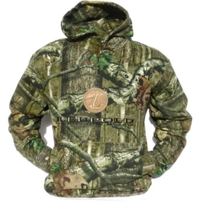 Cabela's Men's Heavyweight MOSSY OAK INFINITY Camo Leupold Hunting Hoodie - Picture 1 of 4