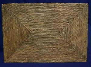 Restaurant Equipment Bar Supplies EXTRA LARGE RECTANGLE BROWN WEAVE TRIVET - Picture 1 of 2
